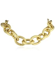 Ben-Amun Jewelry Gold-Tone Textured Link Necklace, 17"