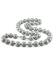 14K White Gold 8-8.5 MM Freshwater Cultured Pearl Strand, 18"