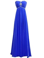 Sweetheart Chiffon Gathered Pleated Empire   Waistline Floor Length Bridesmaid Dress/Prom Dress 