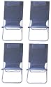 4 New Blue Portable Folding Beach Chairs-Free Shipping