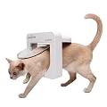 Petporte Smart Flap-Microchip Cat Flap Wall Mount, UK, White
