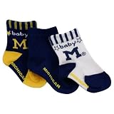 Michigan Wolverines 3-Pack Infant Bootie Socks