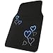 BDK Love Story Blue Design Carpet Floor Mats for Car SUV - 4 Piece Set, Blue, Licensed Prodcuts, Secure Backing