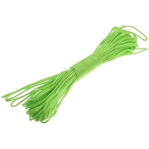 Ostart 100ft 7-core Strong 550 Parachute Cord Paracord Strand Survival Rope - Lime Green