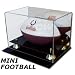 BCW Deluxe Acrylic Mini Football Display Case (WALL MOUNT) - With Mirror - Sports Memorabilia Holder Case - Collecting Supplies, Wall Mount