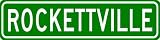ROCKETTVILLE Sign - Personalized ROCKETT Last Name Sign - Aluminum - 9 x 36 Inches