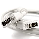 Eforcity 10 FEETS / 3 Meter Gray DVI-D Male / Male Digital / Digital Dual Link Cable for Flat Panel Displays, Digital CRT Displays, HDTV and Video Projectors, including DFP and LCD types