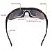 Sports Cycling Sunglasses for Men Women Cycling Riding Running Glasses (Black)