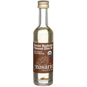 Da Rosario 100% Organic Porcini Mushrom Flavored Olive Oil, 1.76-Ounce Glass Bottle by Da Rosario