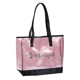 Satin Bridesmaid Pink Tote Bag