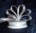 Organza Satin Center Ribbon - 7/8" - 25 Yards (75 FT) - White
