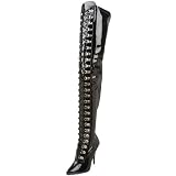 Pleaser Womens Seduce-3024 Tigh High Boot