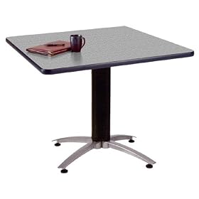 OFM MT42SQ-GRAY NEBULA 42 Inch Square Multi-Purpose Table - Mesh Base-Gray Nebula by OFM