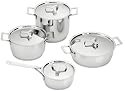 A di Alessi Pots&Pans, 8 pieces Set, (AJM100SET)