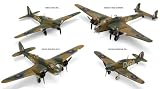 picture of Airfix A50129 Victoria Cross Collection 1:72 Scale Military Aircraft Gift Set including paint glue & brushes