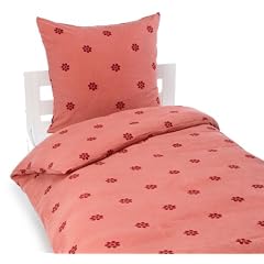 Kinzler B-02973/74 Bettw�sche Small Flower / Mikrofaser - Fleece / 80 x 80 + 135 x 200 cm / wein