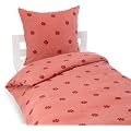 Kinzler B-02973/74 Bettw�sche Small Flower / Mikrofaser - Fleece / 80 x 80 + 135 x 200 cm / wein