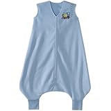 HALO Early Walker SleepSack Micro Fleece Wearable Blanket, Blue, Large