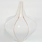 Handmade White Ceramic Decorative Flower Bud Vase