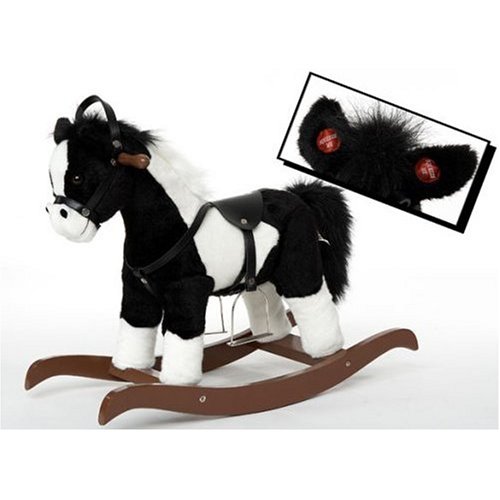 Childrens Toyshop  Toys : Rocking Horse Black/White (66 cm)