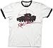 Red Dawn Tank Army Military Movie Adult White/Black Ringer Tee T-Shirt
