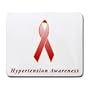 Hypertension Awareness Ribbon Mouse Pad