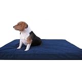 37"X27"X4" Thick Orthopedic Grade 100% Memory Foam Pad Waterproof Denim Cover Pet Bed for Medium Large Dog