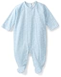 Angel Dear Baby-boys Newborn Elephant Footie, Powder Blue, 0-3 Months