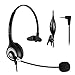 Cordless Phone Headset Mono, 2.5mm Telephone Headset with Noise Canceling Mic for Panasonic KX-TG6071B, KX-TG6072B, KX-TG6073B, KX-TG6074B Cisco Call Center Home Office (A600CP)