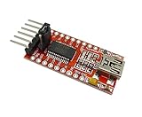 EasyWordMall ミニ3.3V 5.5V FTDI232 FT232RL FTDI USB－TTLシリアル アダプタ モジュール