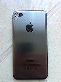 iPhone 4 AT&T GSM METAL Replacement Back Battery Cover Brushed Aluminum with Frame for iPhone 4 Back Glass Replacement Beveled GUNMETAL!