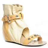 Bumper SEAN-02 Women's Hidden Platform Studded Sandals