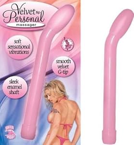 Bundle Velvet Tip Personal Massager Pink and 2 pack of Pink Silicone Lubricant 3.3 oz
