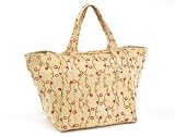 Linen Berry Vines Weekender Tote Bag