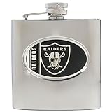 Oakland Raiders 6oz Stainless Steel Hip Flask