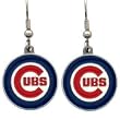 Logo Dangle Earrings - Chicago Cubs (Silver Tone)