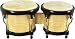 CasaPercussion Latin-Style Wooden Bongos (Comfort Rims, Natural Finish)