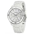 Fossil Women's ES2540 White Resin Bracelet White Analog Dial Multifunction Watch