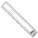 Rhodium-plated Lined Edge Tie Bar