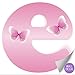 Wall Letter Stickers Custom Name Decals Girls Personalized Initial Baby Nursery Kids Room Decor Child Playroom Bedroom Home Vinyl Alphabet Removable Peel Stick Butterflies (Letter e Pink Butterfly)