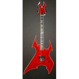 B.C. Rich Handcrafted Beast Archtop Supreme Electric Guitar, Trans Red by 