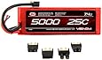 Venom 25C 2S 5000mAh 7.4V Hard Case LiPo Battery with Universal Plug (EC3/Deans/Traxxas/Tamiya)