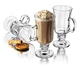 Libbey Milan 8 Ounce Irish Coffee Mug in Optic, 4-Piece Set