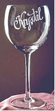 Personalized 16oz Wine Glass/ Wedding