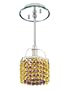Pecaso Lighting 8121-S LT-BV-ST Cubix Pendant with Strass Swarovski Crystal