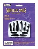 Black Metallic Nails Halloween Costume Accessory