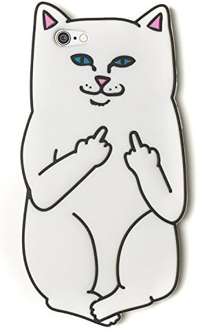 Cute 3D Cartoon Animal RIPNDIP cat white Silicone Soft Back Case Cover For apple iPhone 6 6s (4.7")