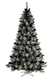 6.5' Pre-Lit Black Ash Artificial Christmas Tree - Purple Lights