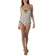 Jovovich-Hawk for Target® Arabesque 1-pc. Swimsuit - White/ Brown Multicolor