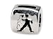 Reflections(tm) Sterling Silver Aquarius Zodiac Antiqued Bead / Charm
